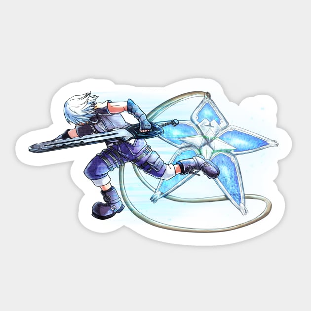 Riku Wayfinder (Kingdom Hearts) (No BG) Sticker by Arcanekeyblade5